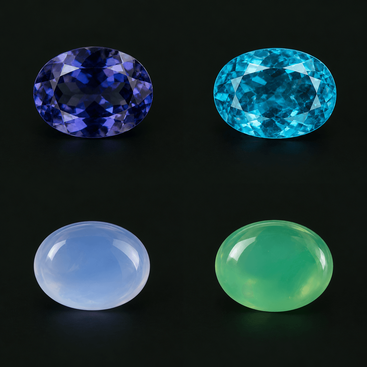 Oval Iolite — illustrative shape study