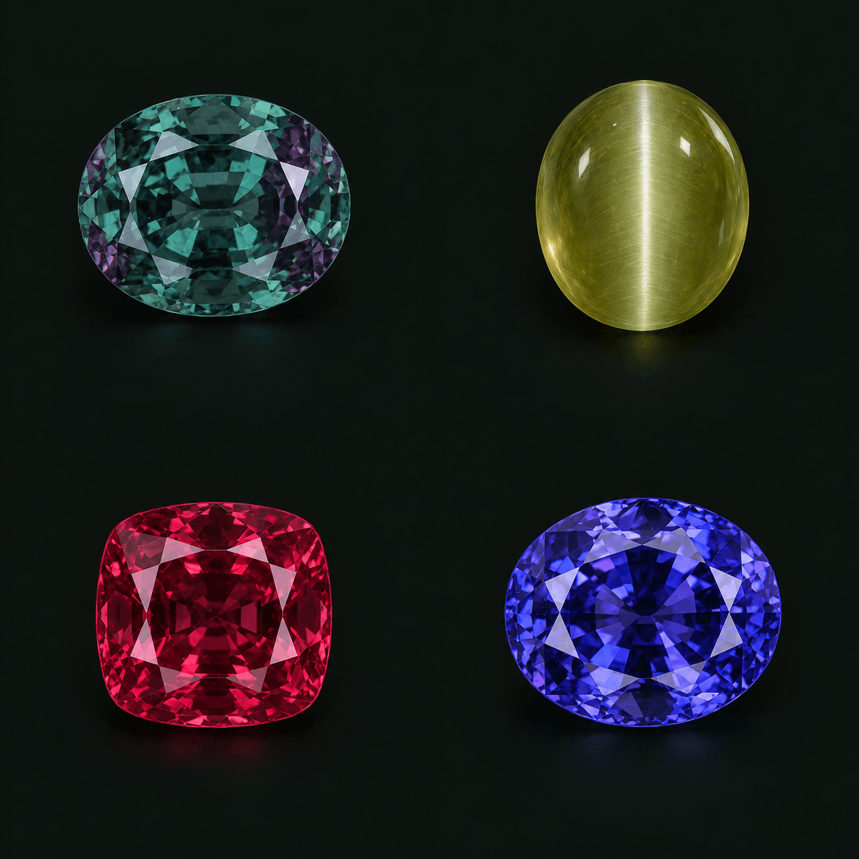 Oval Alexandrite — illustrative shape study