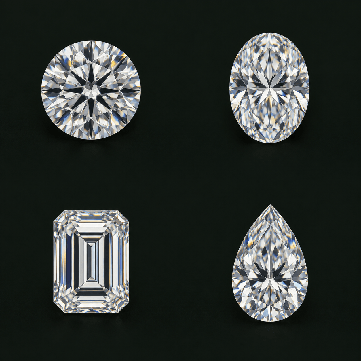 Round Moissanite — illustrative shape study